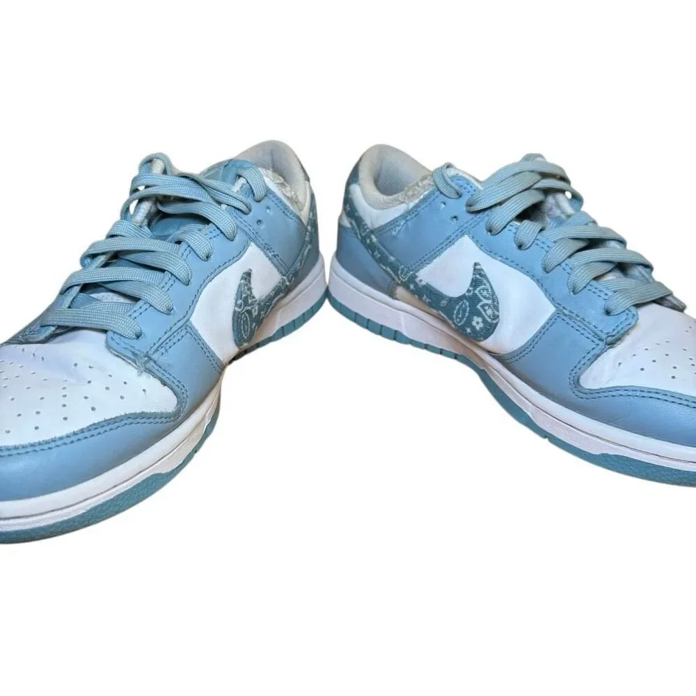 Nike Dunk Low Paisley Pack Women’s Size 9 Blue White DH4401-101 US Sneakers
